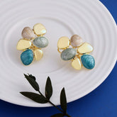 4 Stone Reva Color Earrings